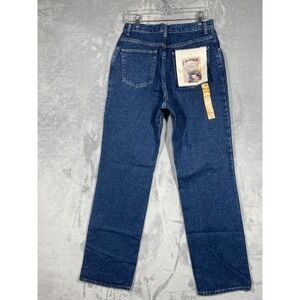 Wrangler for Women Relaxed Fit Bootleg Jeans Dark Wash High Rise 12x34 USA NEW